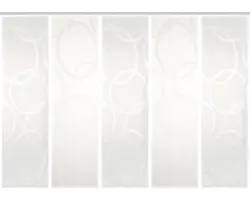 Flächenvorhang-Set Pinalo 5er wollweiß 60x245 cm