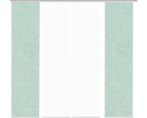Flächenvorhang-Set Pive 4er mint 60x245 cm