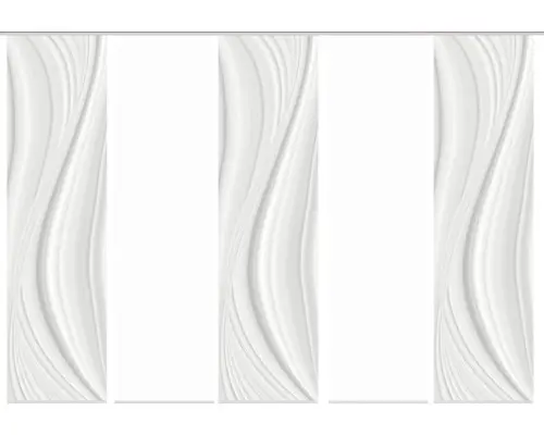 Flächenvorhang-Set Laurina 5er grau 60x245 cm