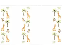 Flächenvorhang-Set Girabo 6er multicolor 60x245 cm