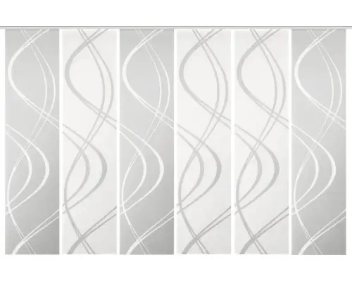 Flächenvorhang-Set Tiberio 6er grau 60x245 cm