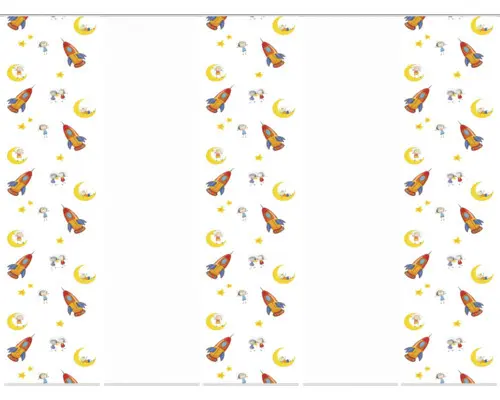 Flächenvorhang-Set Lunaro 5er multicolor 60x245 cm