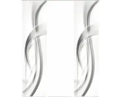 Flächenvorhang-Set Fala 3er grau 60x245 cm