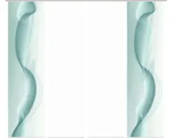 Flächenvorhang-Set Filiz 4er petrol 60x245 cm