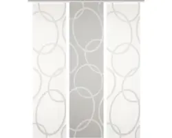 Flächenvorhang-Set Pinalo 3er grau 60x245 cm