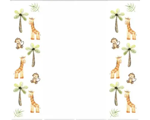 Flächenvorhang-Set Girabo 4er multicolor 60x245 cm