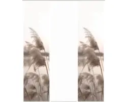 Flächenvorhang-Set Trawy 3er natur 60x245 cm