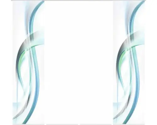 Flächenvorhang-Set Fala 4er blau grün 60x245 cm