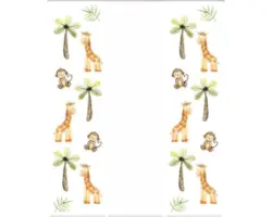 Flächenvorhang-Set Girabo 3er multicolor 60x245 cm