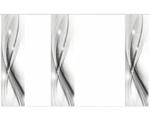 Flächenvorhang-Set Gliwe 6er grau 60x245 cm