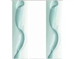 Flächenvorhang-Set Filiz 3er petrol 60x245 cm