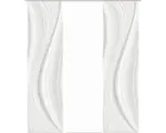 Hornbach Flächenvorhang-Set Laurina 3er grau 60x245 cm