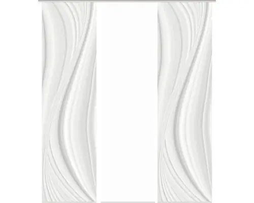 Flächenvorhang-Set Laurina 3er grau 60x245 cm