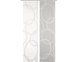 Flächenvorhang-Set Pinalo 2er grau 60x245 cm