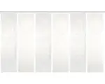 Hornbach Flächenvorhang-Set Pinalo 6er wollweiß 60x245 cm