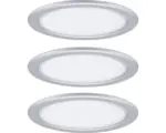 Hornbach Aufbauleuchte Einbauleuchte Paulmann Möbelleuchten Set Pukk 3-flammig Ø 65 mm, chrom matt, 3 Stück ( 93092 )