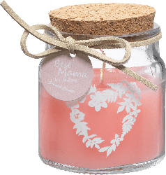 Dekorieren & Einrichten Kerzenglas gefüllt mit Korkdeckel, rosa