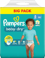 dm-drogerie markt Pampers Windeln Baby Dry Gr.5 Junior (11-16kg), Big Pack - bis 31.05.2024