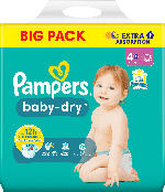dm-drogerie markt Pampers Windeln Baby Dry Gr.4+ Maxi Plus (10-15kg), Big Pack - bis 15.06.2024