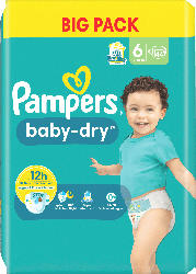 Pampers Windeln Baby Dry Gr.6 Extra Large (13-18kg), Big Pack