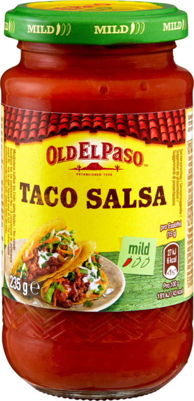 Old El Paso Taco Salsa, mild, 235 g
