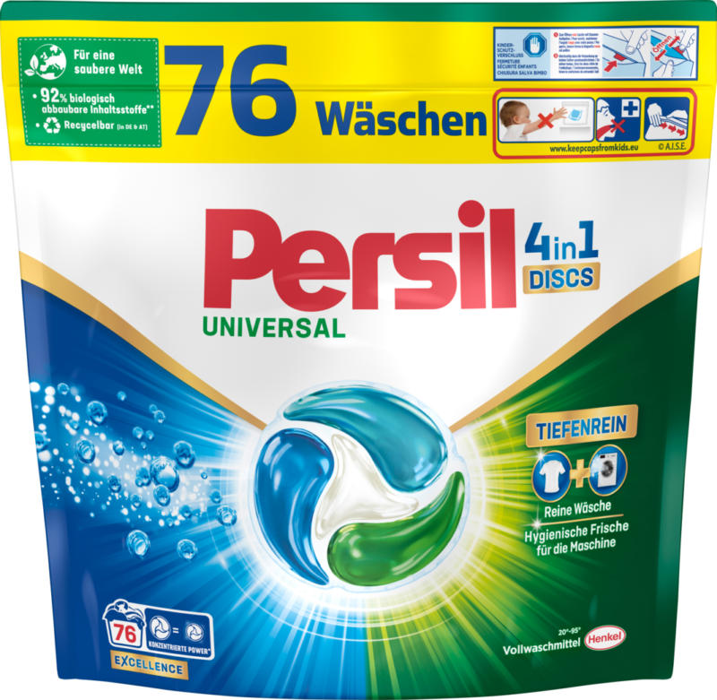 Persil Waschmittel Discs 4 in 1 Univeral, 76 pezzi