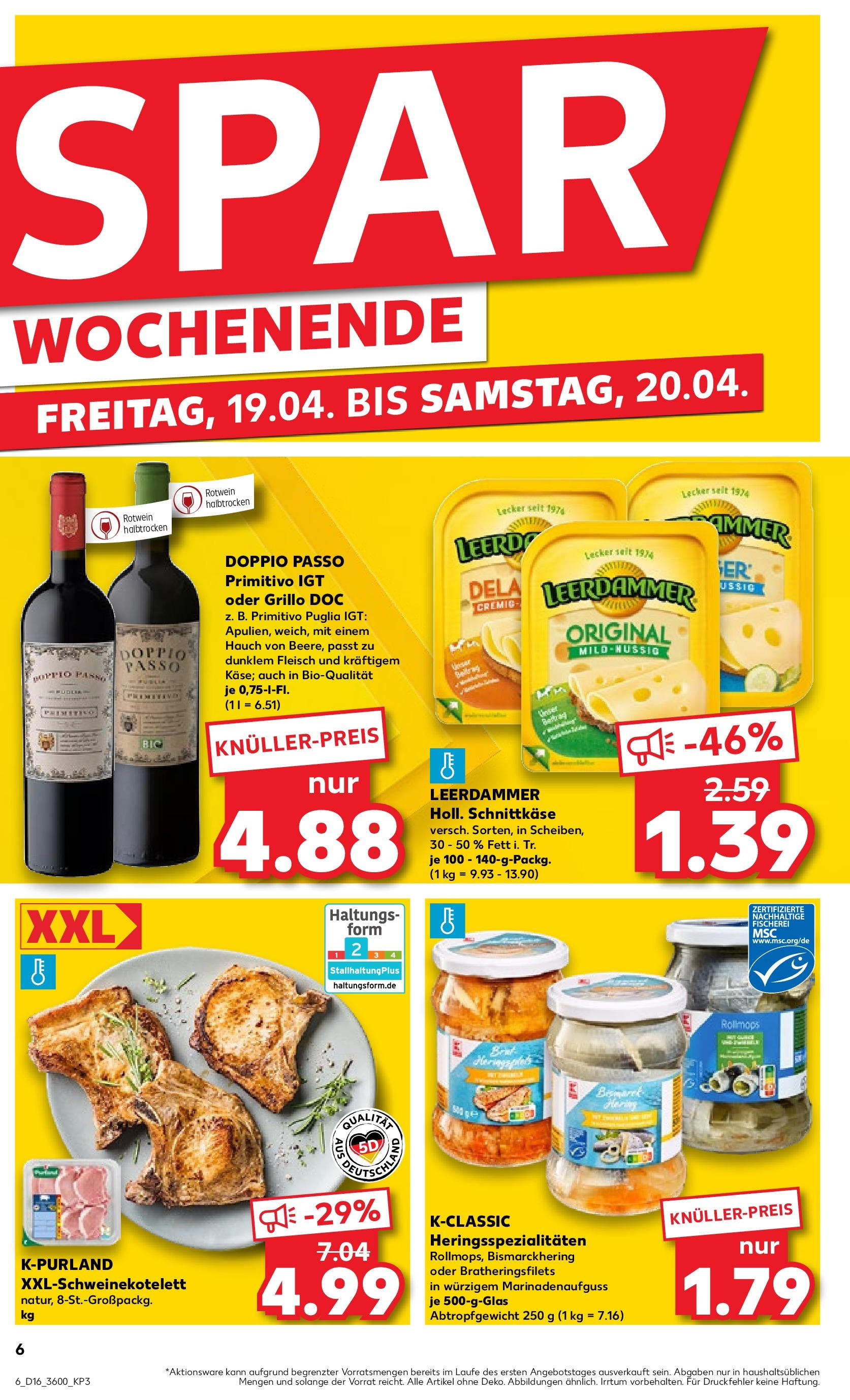 Kaufland Prospekt 	 (ab 18.04.2024) » Angebote Online zum Blättern | Seite: 6 | Produkte: Rotwein, Rotwein halbtrocken