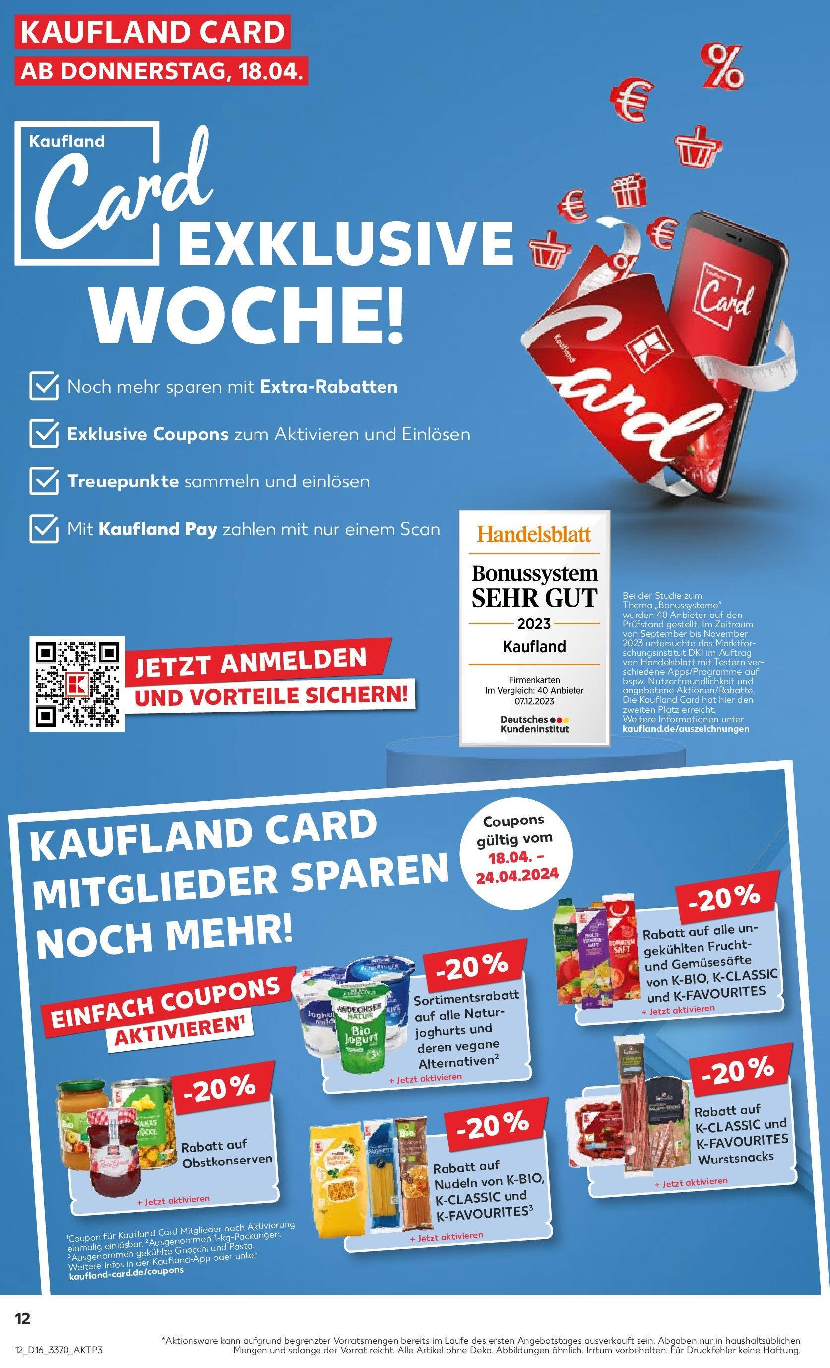 Kaufland - Sachsen (ab 18.04.2024) » Angebote Online zum Blättern | Seite: 12 | Produkte: Nudeln