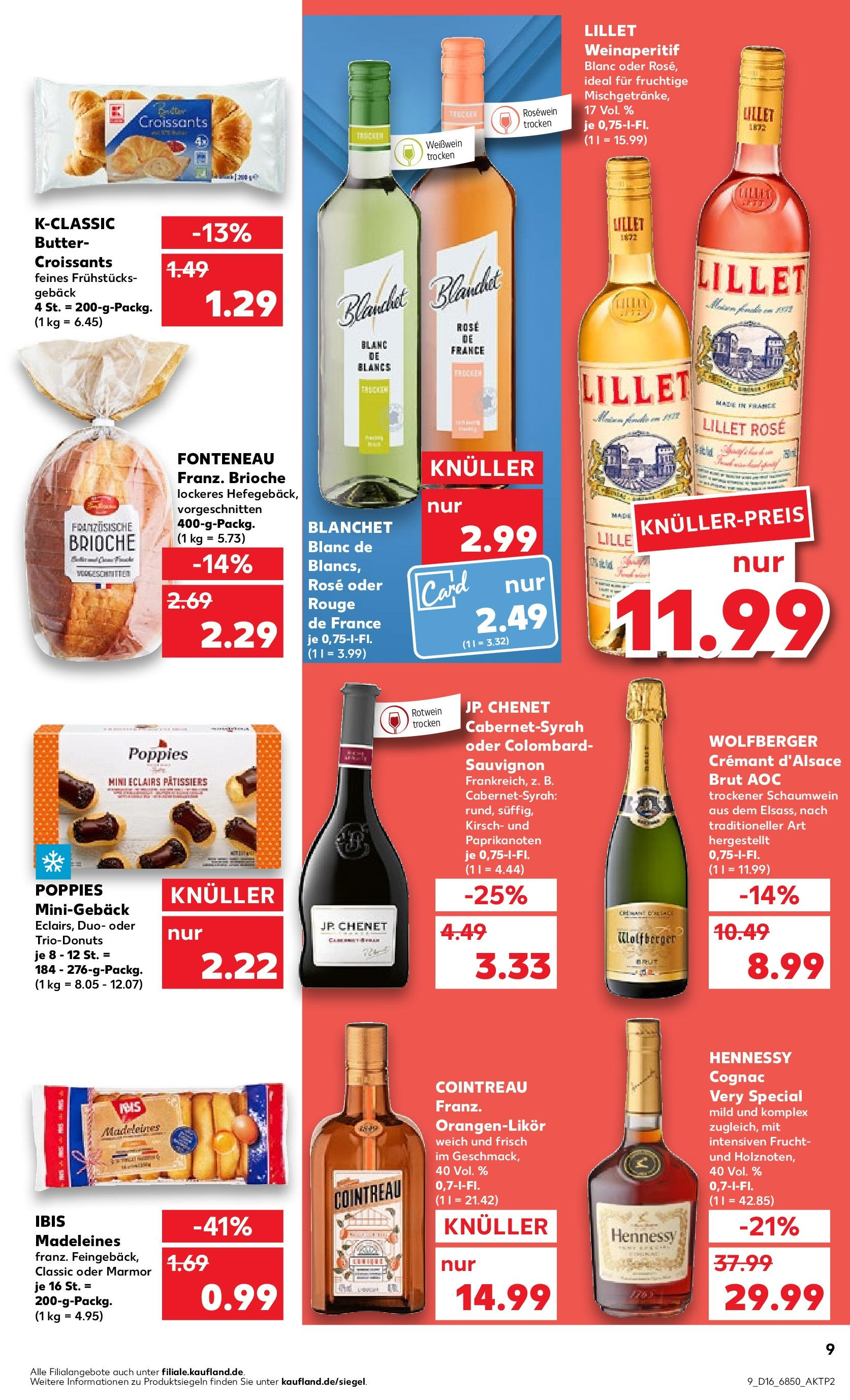 Kaufland - Bayern (ab 18.04.2024) » Angebote Online zum Blättern | Seite: 9 | Produkte: Butter, Rosewein, Rotwein trocken, Rouge