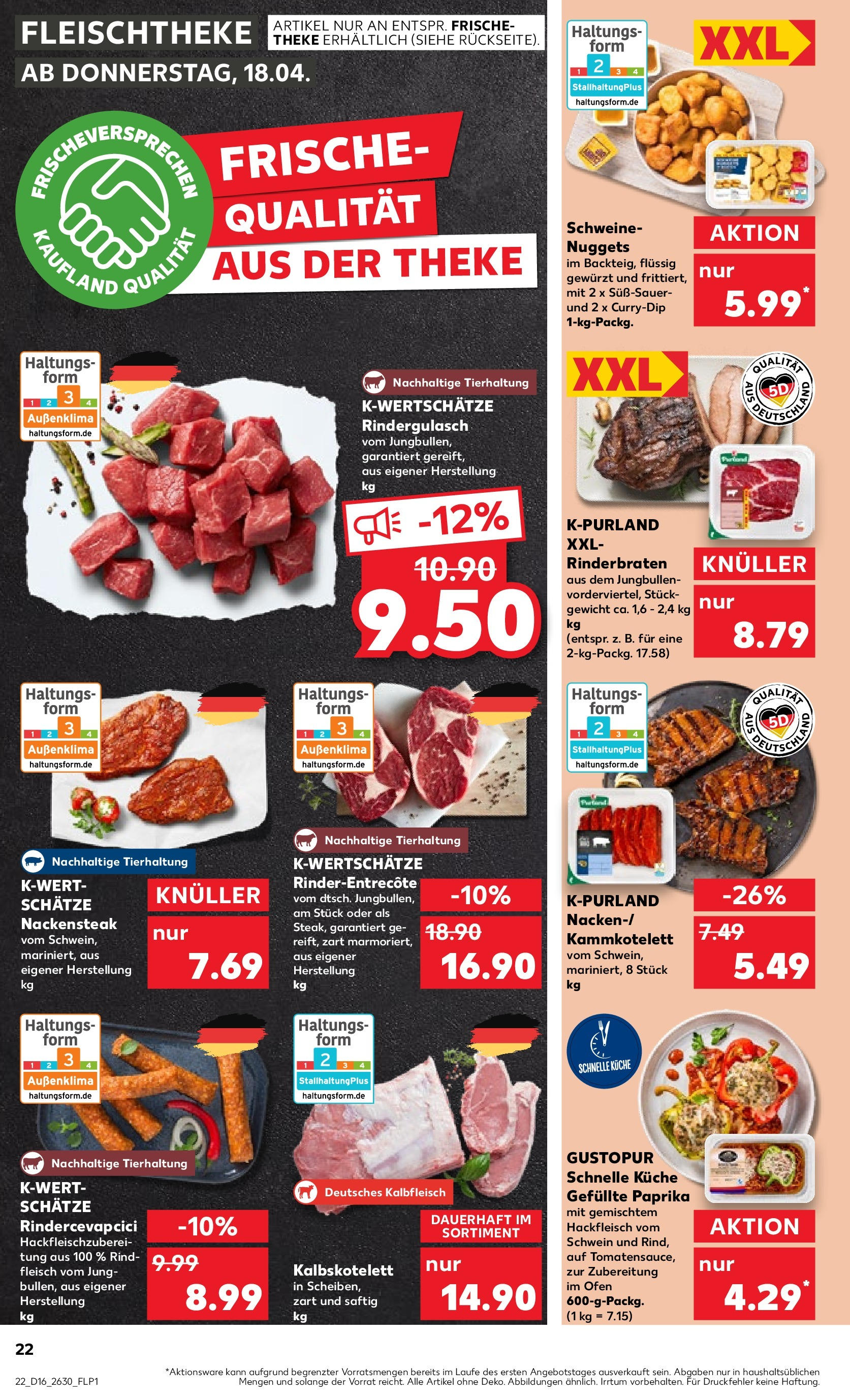 Kaufland - Sachsen (ab 18.04.2024) » Angebote Online zum Blättern | Seite: 22 | Produkte: Ofen, Theke, Küche