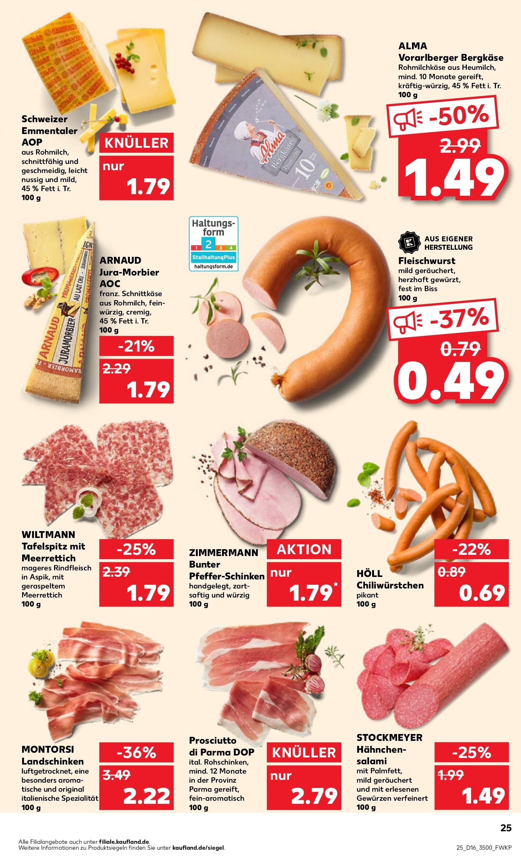 Kaufland - Sachsen (ab 18.04.2024) » Angebote Online zum Blättern | Seite: 25 | Produkte: Salami, Rindfleisch