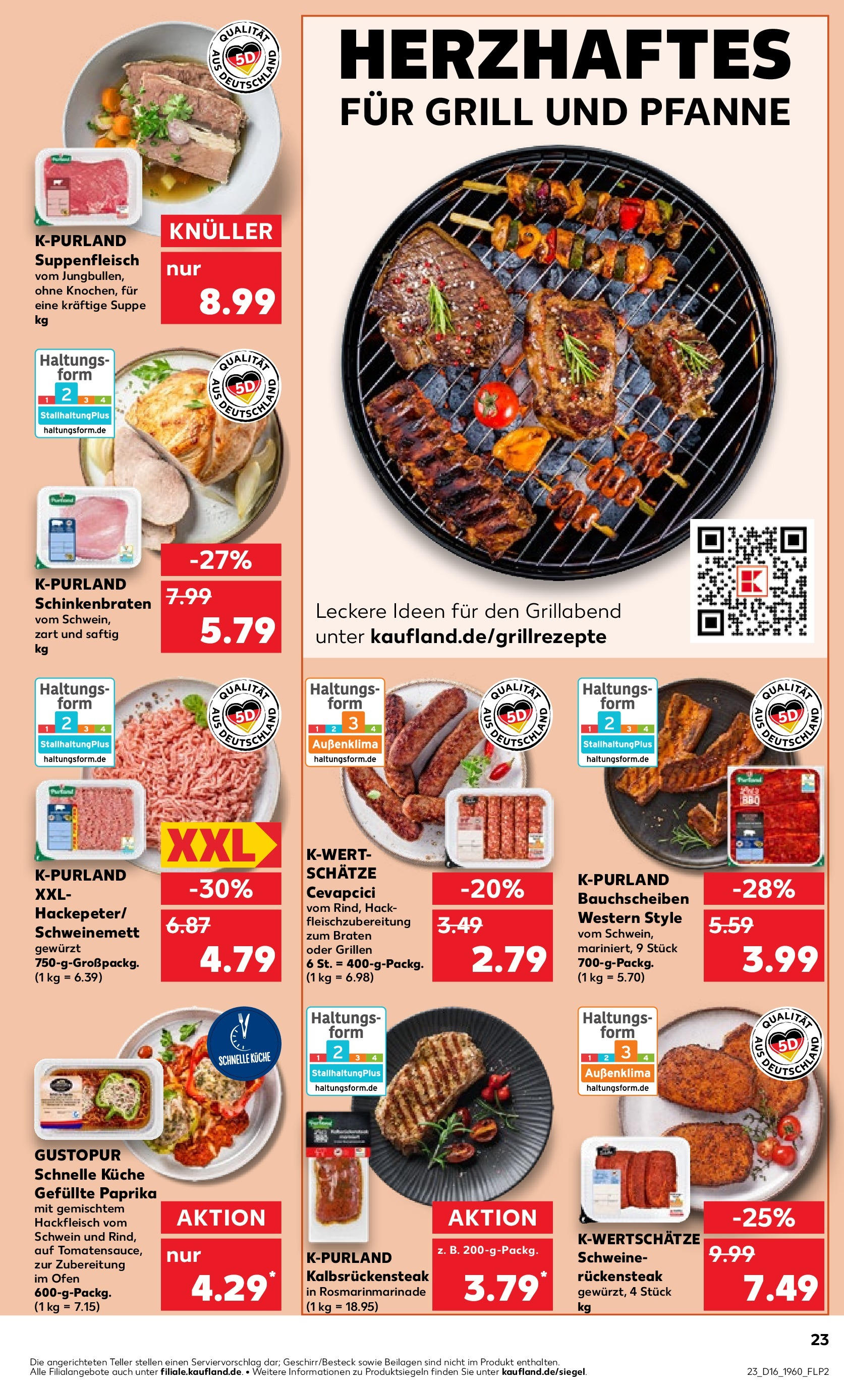 Kaufland - Berlin (ab 18.04.2024) » Angebote Online zum Blättern | Seite: 23 | Produkte: Ofen, Grill, Küche, Cevapcici