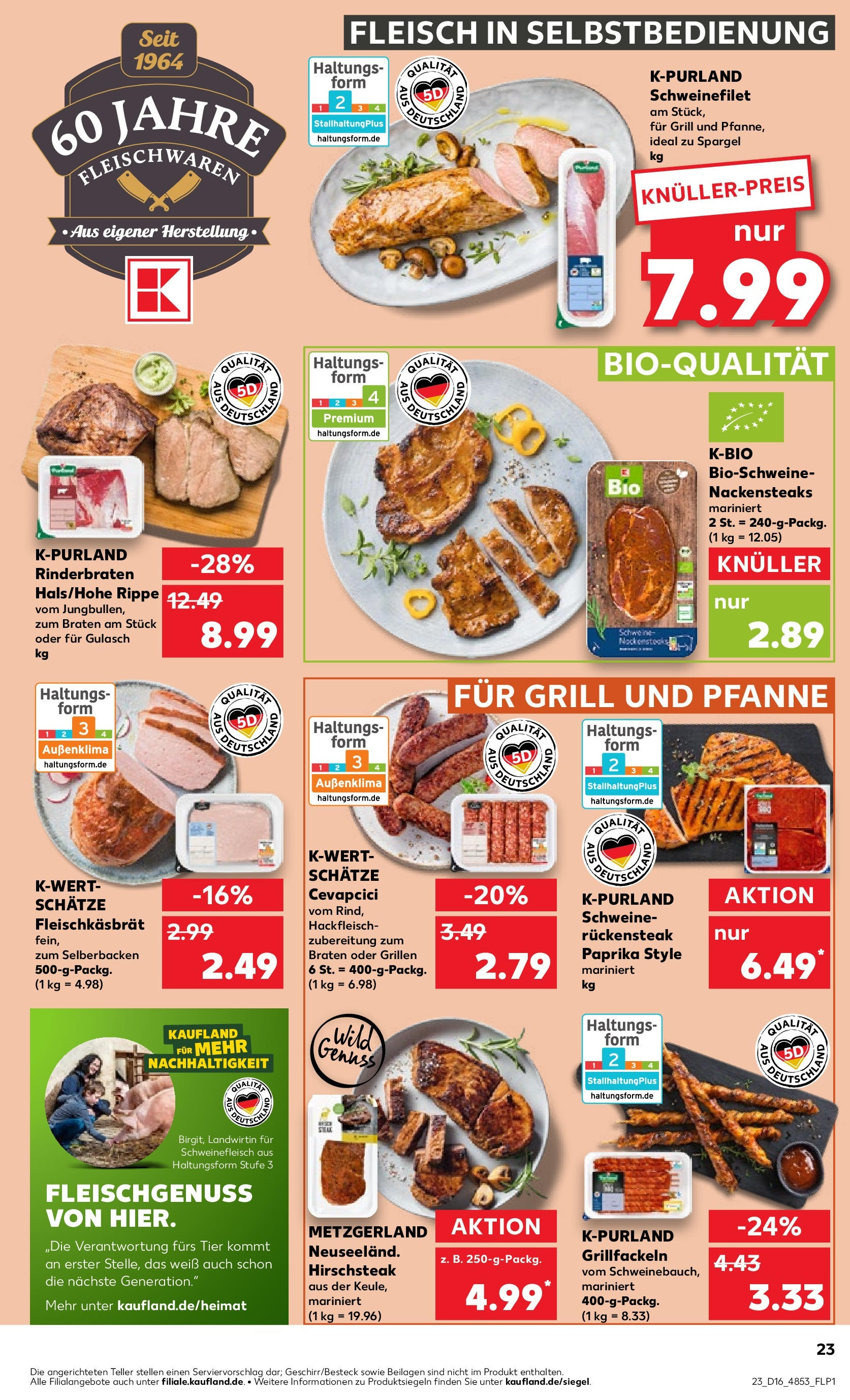 Kaufland - Bayern (ab 18.04.2024) » Angebote Online zum Blättern | Seite: 23 | Produkte: Ofen, Grill, Küche, Cevapcici