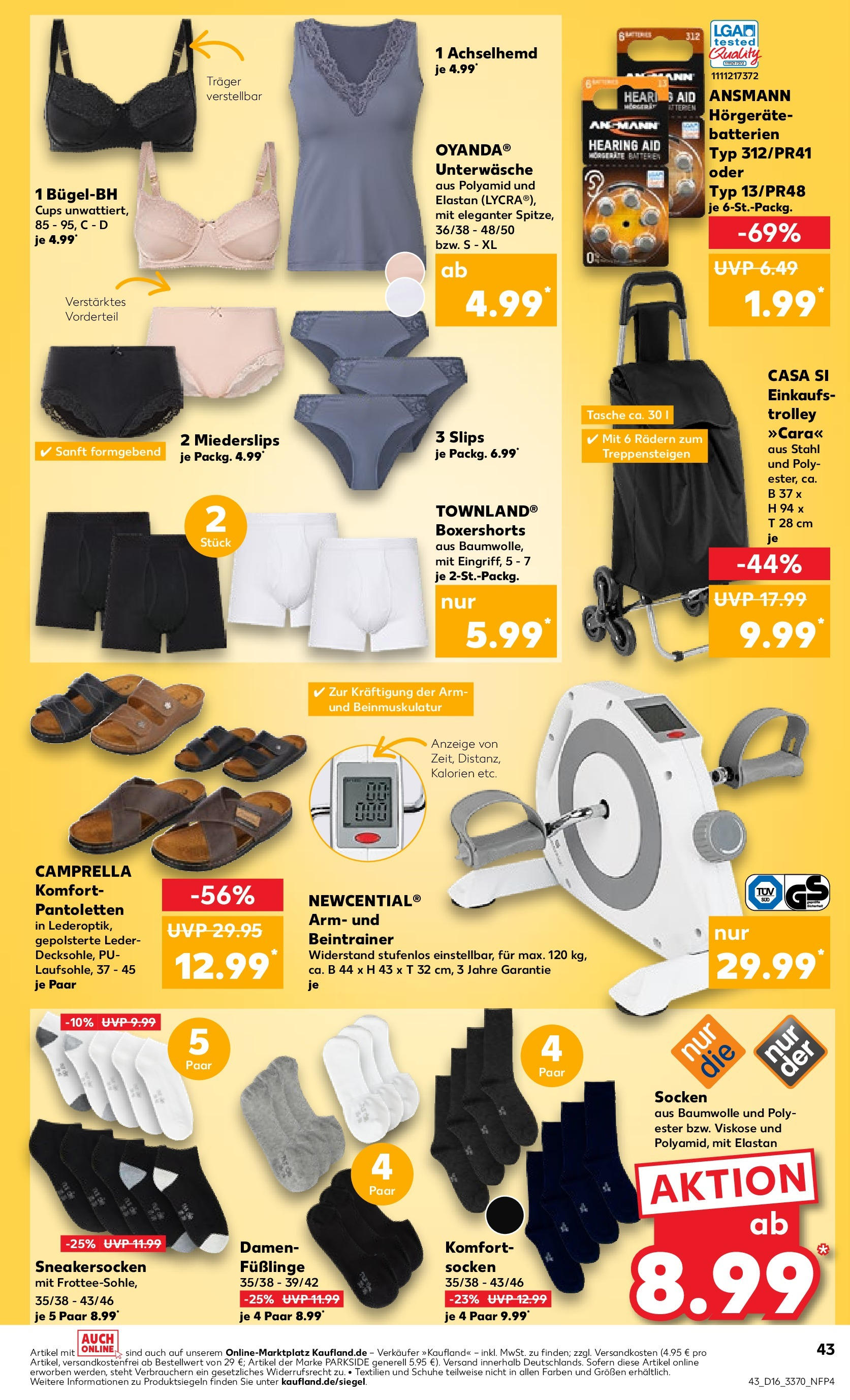 Kaufland - Berlin (ab 18.04.2024) » Angebote Online zum Blättern | Seite: 43 | Produkte: Tasche, Unterwäsche, Socken