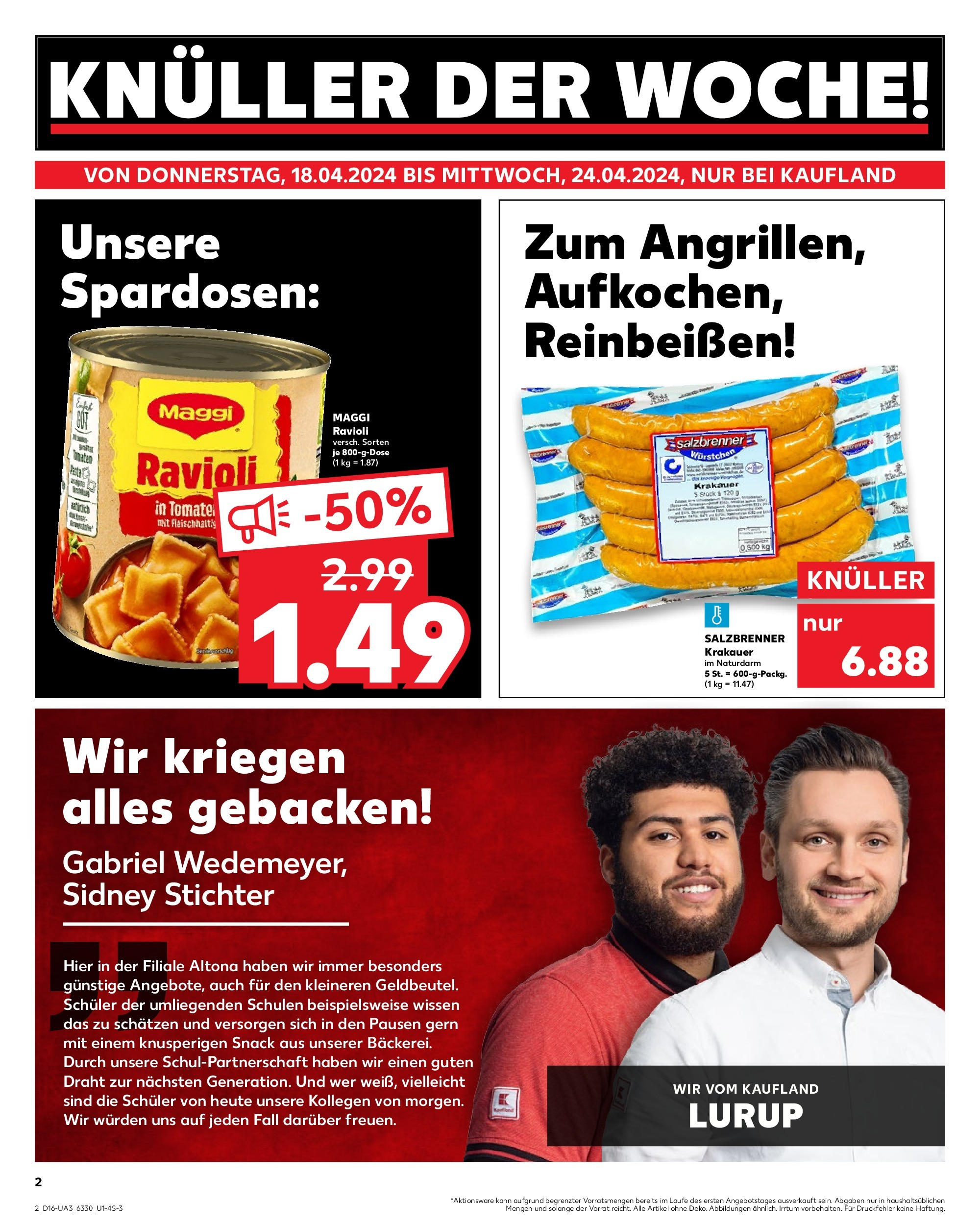 Kaufland - Hamburg (ab 18.04.2024) » Angebote Online zum Blättern | Seite: 2 | Produkte: Grapefruit, Salz, Chili