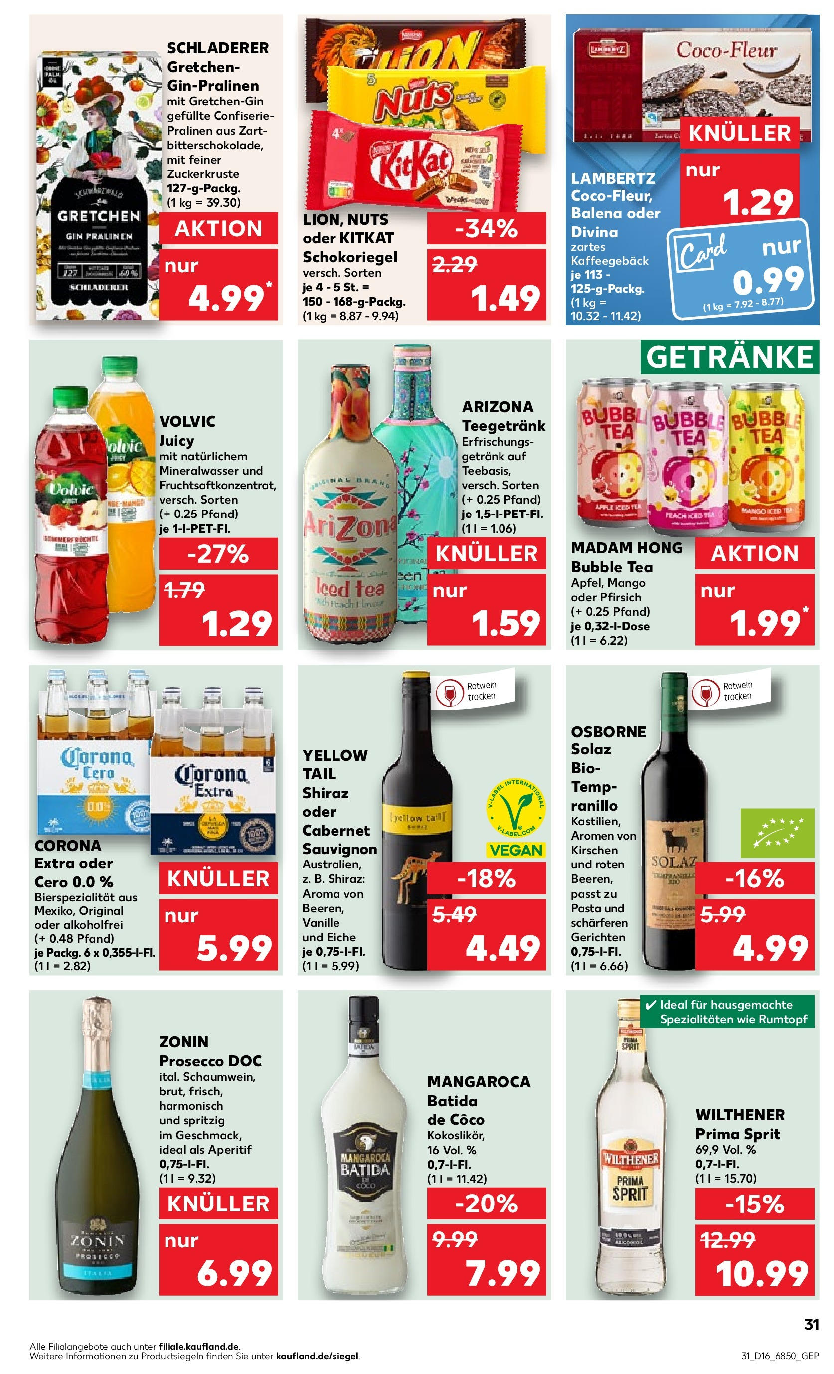 Kaufland - Bayern (ab 18.04.2024) » Angebote Online zum Blättern | Seite: 31 | Produkte: Rotwein, Rotwein trocken, Kirschen, Pfirsich