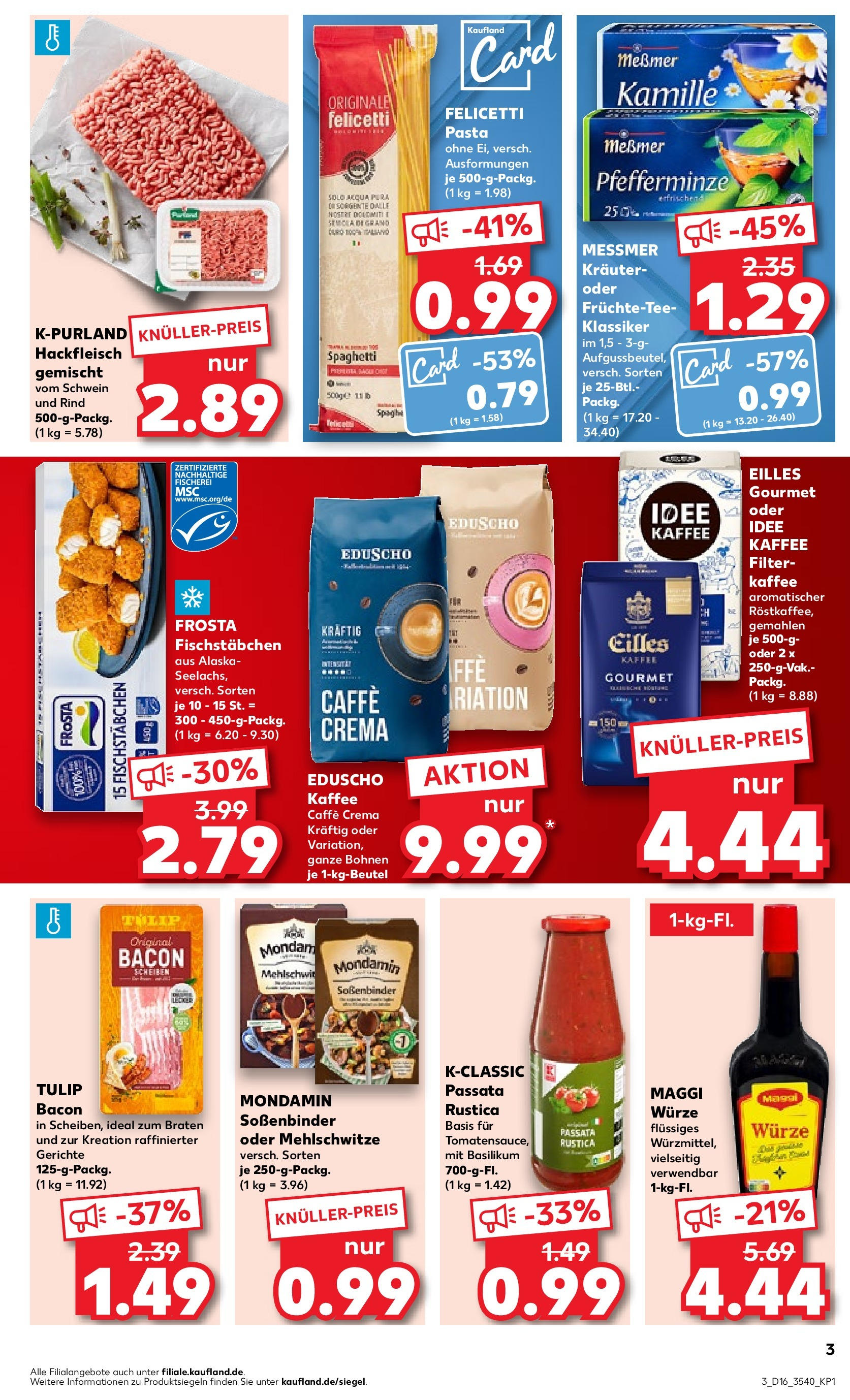 Kaufland - Berlin (ab 18.04.2024) » Angebote Online zum Blättern | Seite: 3 | Produkte: Kaffee, Pasta