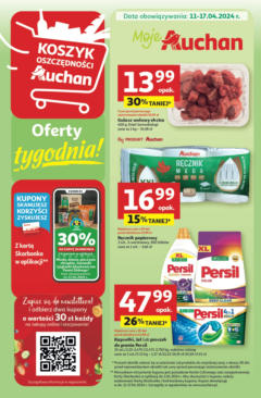 Pogląd gazetki "Oferty tygodnia" ze sklepu Auchan ważnej od 11.04.2024