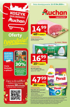 Pogląd gazetki "Gazetka" ze sklepu Auchan ważnej od 11.04.2024