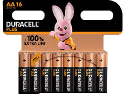 Duracell Plus AA Batterie, 16er Promo Pack