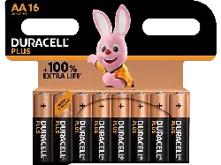 Duracell AA Plus Batterie, 16er Promo Pack