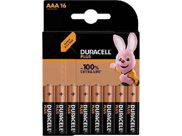 Duracell AAA Plus Batterie, 16er Promo Pack