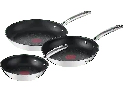 Tefal G732S3 S3 Duetto+ G6 Pfannen-Set 20+24+28cm (Edelstahl, passend für alle Herdarten, 28 cm)