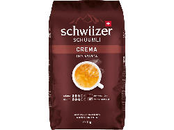 Schwiizer Schüümli Kaffeebohne Crema (1 kg); Kaffeebohnen