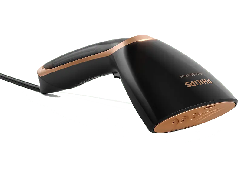 Philips GC362/80 Steam&Go Dampfbürste (1300 Watt, 0,07 l Wassertank, Schwarz/Bronze)