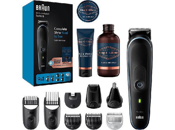 Braun All-in-One Style Kit MGK5411 + KCG Bartpflege, Bodygroomer Set, Schwarz, Akkubetrieb