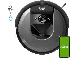 iRobot I817840 Roomba Saug- und Wischroboter (Schwarz, Laufzeit: bis zu 75 Minuten)