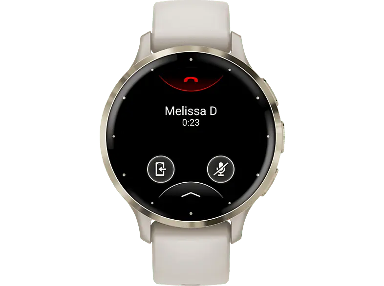 Garmin Smartwatch Venu 3s 41mm, Elfenbein/Softgold (010-02785-04)