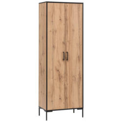 Hochschrank Serie 2000 Eiche Landhaus Nachbildung B/H/T: ca. 65,2x194,2x39 cm