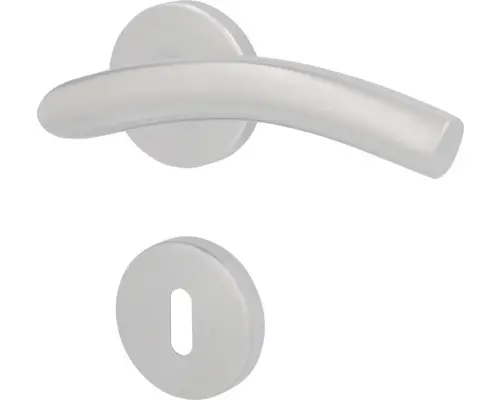 Rosettengarnitur BB Mauritius edelstahl satiniert